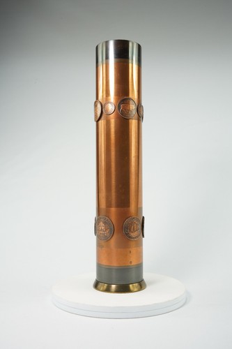 Münzvase metall oder - metall,