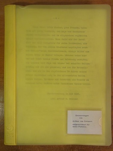 Erinnerungen von arthur - von,