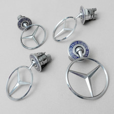 4 x Mercedes-Benz Mercedes Logo Emblem Stern Motorhaube