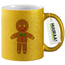 Glitzertasse lebkuchenmann - glitzertasse,