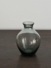 SF WMF Wilhelm Wagenfeld 1 x Vase 97 mm m. Etikett turmalin Kristall 1950er Glas