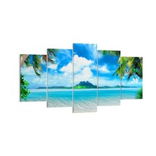 Wandbilder 160x85cm 5 tlg