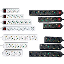Steckdosenleiste Mehrfachsteckdose Mehrfachstecker Tischsteckdose 1,5m 3m 5m 
