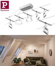 Paulmann Seilsystem Frame Chrom Matt 5x4,8Watt 3000K 230/12V mit Deko Trafo