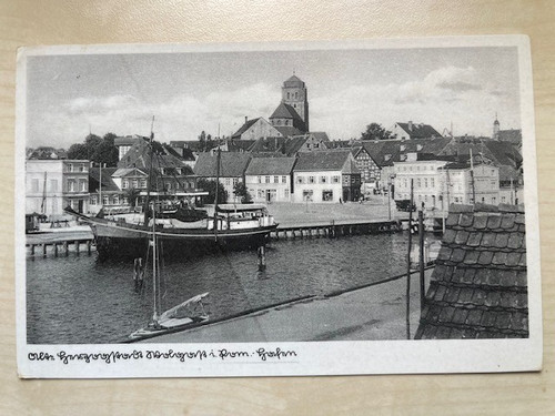 Postkarte gruss aus wolgast - postkarte,