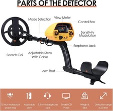 Metalldetektor Set – Erwachsene & Kinder | 2 lbs, 7,5″ wasserdichte Suchspule