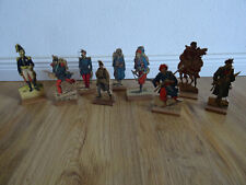 Uralte Holz Figuren Holzspielzeug Soldaten Napoleon Krieg Araber Reiter 60er J.