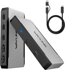 WAVLINK WL-UG7701 Triple 4K60 Display Adapter USB-C/A 3xHDMI 2xDP 100W PD
