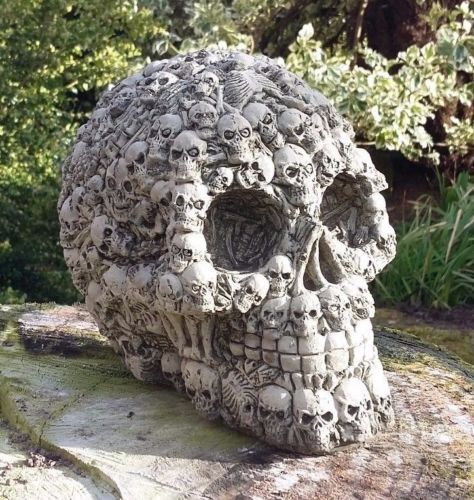 Stein garten skull gothic - garten,