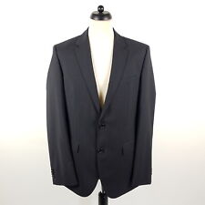 Hugo Boss Sakko The James4/Sharp6 Herren Gr. 98 Grau Blau Wolle Jacke Jackett