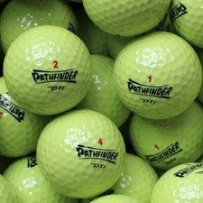 20 Pathfinder DTI Gelb Golfbälle * NEU & ohne Logos * keine Lakeballs *