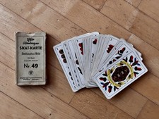 ASS Skat-Karte Nr.49 „Sächsisches Bild“ – ca.1950er – komplett im Originalkarton