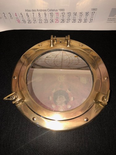 Vintage bullauge mit spiegel - vintage,