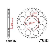 JT Steel Rear Sprocket 630 41T