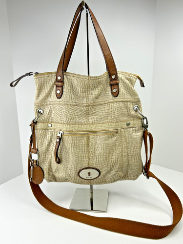 Fossil maddox cream beige - maddox, croc