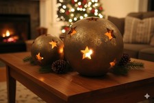 Sternkugel,Windlicht,Terracott