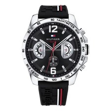 Tommy Hilfiger Herrenuhr 1791473 Herren Lässige & sportliche Quarzuhr 46mm Neu