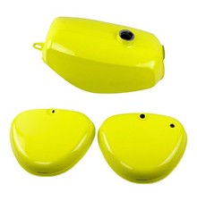Tank / Benzintank für Simson S51 / S50 / S70 mit Seitendeckel gelb C-Ware