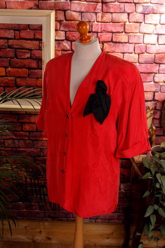 Vintage orig 80er seidenbluse - vintage,