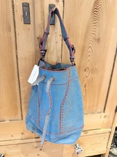 Liebeskind Wunderschöne  große  Used Look Ledertasche Türkis  Neu 