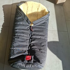 Kaiser Fußsack Aus Lammfell für Kinderwagen Schwarz Gebraucht 6-36M