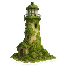 8x lighthouse 9x9 cm car