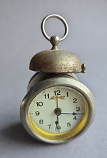 antiker Miniatur Glockenwecker um 1920 Wecker Reisewecker