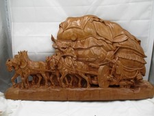 Geschnitzt – Holz Wandbild