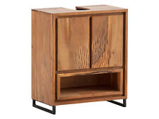Waschbeckenunterschrank Maddox Holz Akazie Badschrank Unterschrank Badmöbel
