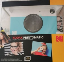 Kodak PRINTOMATIC Digitale Sofortbildkamera Sticky-Back-Funktion-BLAU NEU