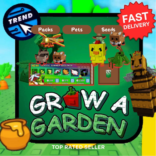 Grow garden items pets - a,