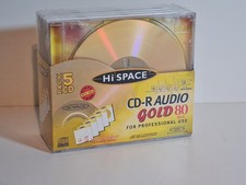 CD-R Rohlinge Audio Gold 5er