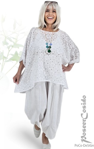 Lagenlook tunika bluse shirt - bluse,