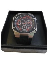 Carrera Herren Armbanduhr Chronograph Sportlich Schwarz Edelstahl Gummi