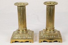 2x Louis XVI. Kerzenleuchter Bronze Frankreich 18. Jh. Kerzenhalter candlestick