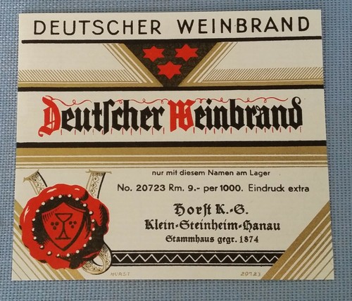 Altes schnapsetikett - altes,