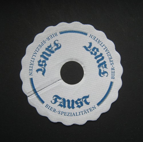 Faust pilsdeckchen coaster - faust,