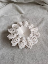 Biedermeiermanschetten für Blumen weiß Papier ca. 15 Stück Blumenstrauß 