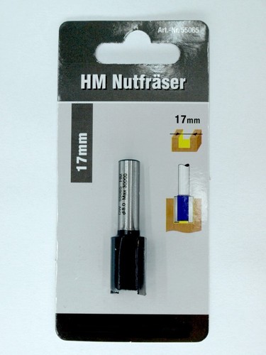 Fräser 17mm für - , t-nutschiene