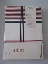 Janine Bettwäsche Set  135x200 - 80x80 cm Mako Satin 100% Baumwolle maritim