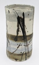 LOUISE MOCK STUDIO KERAMIK LANDSCHAFTSSZENE VASE 21. JAHRHUNDERT