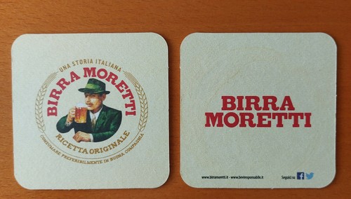 Bierdeckel bira moretti - bierdeckel,