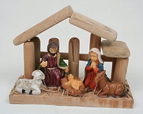 Weihnachtskrippe 12x9cm mit