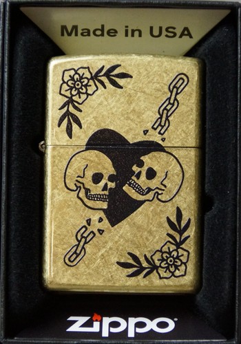 Zippo feuerzeug love skulls - zippo,