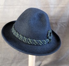 Trachten-Hut Ischler, Mod. Pitztal blau, Kordelschmuck – NEU