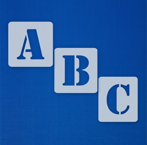 Abc schriftschablonen - schriftschablonen, ●