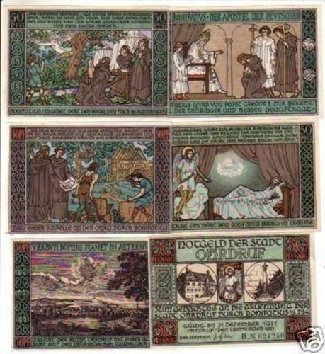 Banknoten notgeld stadt - banknoten,