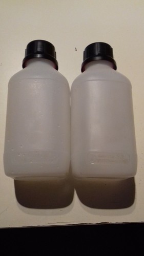 Plastik flaschen 1l - 2x, pe-plastik