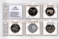 5x 10 Euro, 2011 bis 2015
