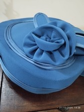 vintage hellblau Stoffmütze